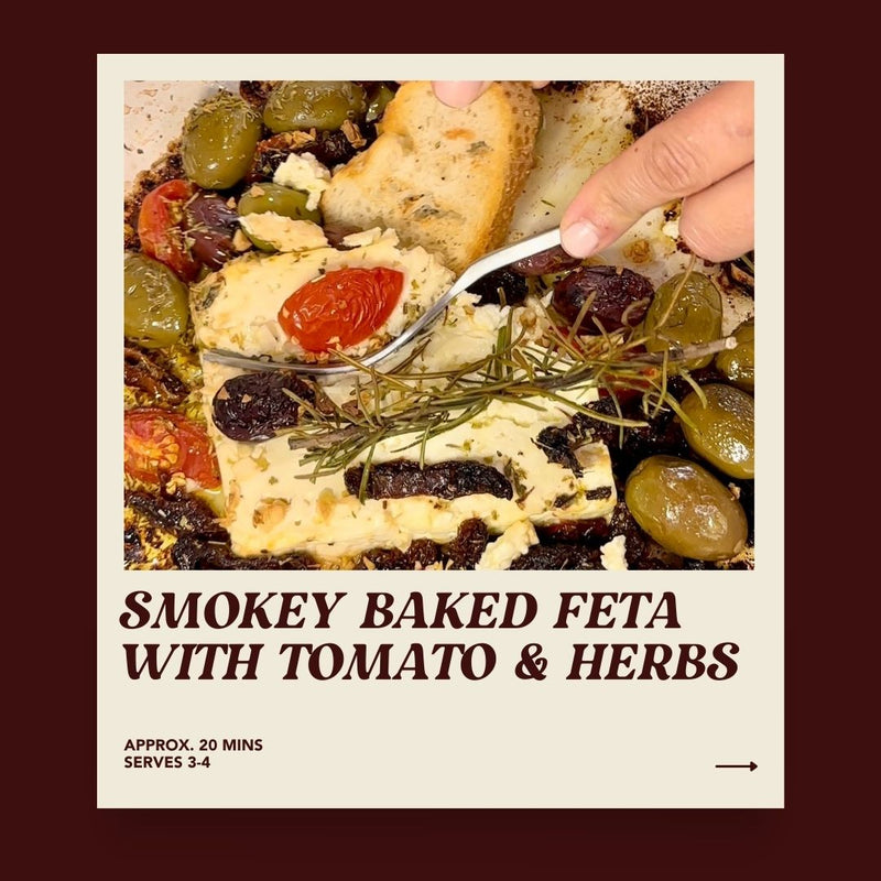 Baked Feta with Smoked Olives