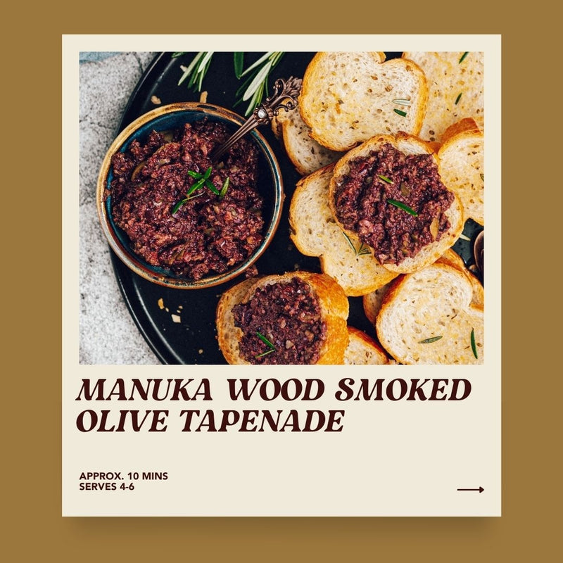 Manuka Wood Smoked Olive Tapenade