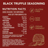 Nutrition Facts of Black Truffle Seasoning - Handcrafted in New Zealand